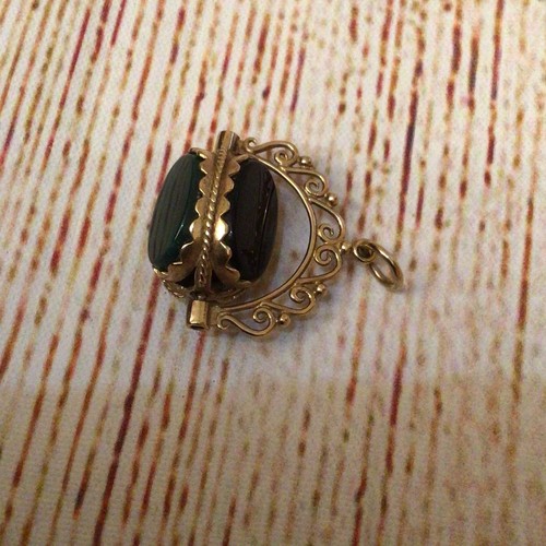 Vintage 9ct gold 375 onyx - vintage,