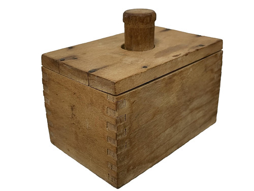 Antique wooden butter - antique, box