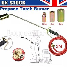 Propane Butane Gas Torch Burner Blow Plumbers Roofers Roofing Brazing & 2M Hose