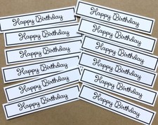 12 HAPPY BIRTHDAY *WHITE*