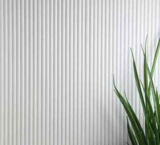 Ribbed Decorative Paneling MDF Paintable Panelling 3D Reeded Wood Wall Panels