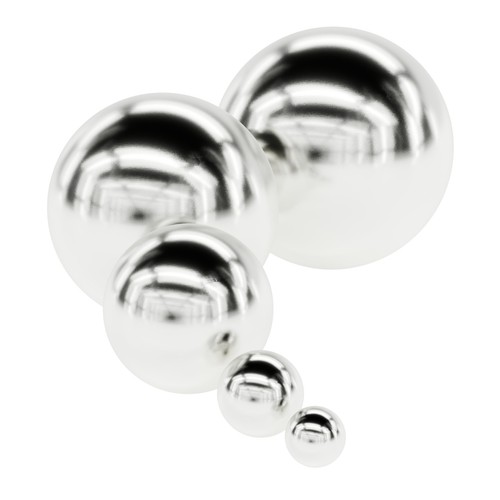 Loose ball bearings chrome - loose,