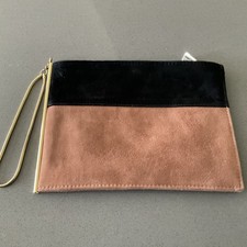 REISS SUEDE CLUTCH BAG