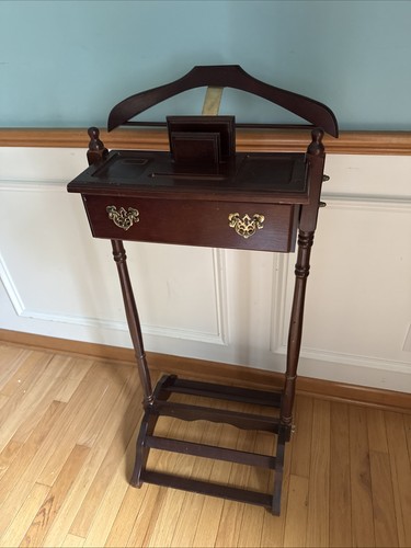 Vintage valet stand - valet, drawer