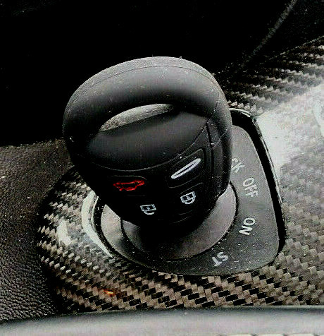 Black silicone key fob cover - ,