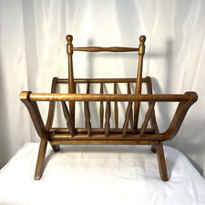 Vtg Wooden Newspaper Magazine