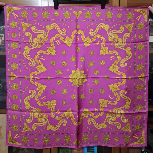Versace logo baroque - versace, pink