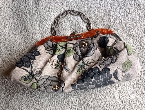 Vintage beaded purse handbag - beaded,