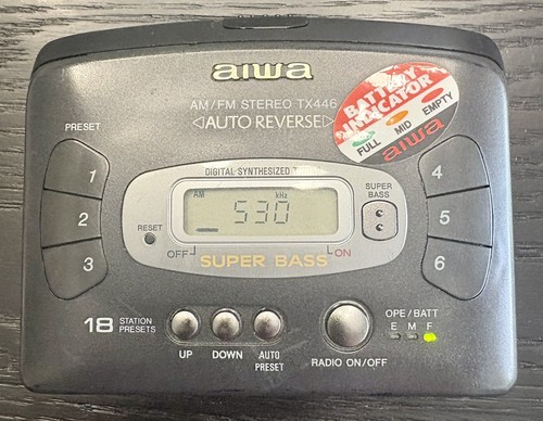 Vintage aiwa tx446 - am, fm