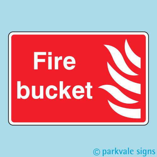 Fire bucket sign - fire,