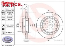 X2 PCS REAR BRAKE DISC ROTOS