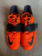 Nike Romaleos 3 Flywire orange weight lifting shoes trainers unisex UK 7