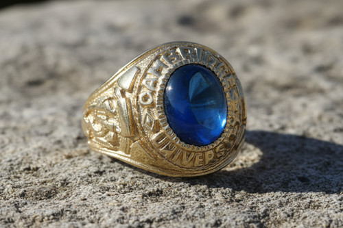 Heavy gold college - college, ring