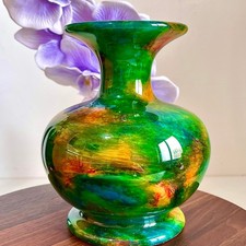 3.94LB  Rainbow Crystal Vase - Rare and Colorful Chinese Art Decorations