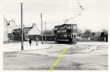 Tram Photo 6x4 Aberdeen - No 102 on Route 1 unknown street 5/4/1958