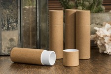 Eco Biodegradable Push Up Card Tubes Container Cosmetic Lip Balm Cardboard Kraft