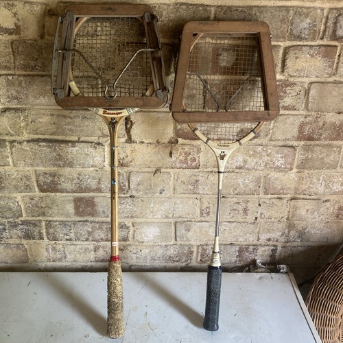 Pair vintage wooden - of,
