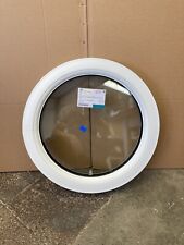 600mm ROUND FIXED WHITE CIRCLE WINDOW UPVC Clear A Rated Glazing