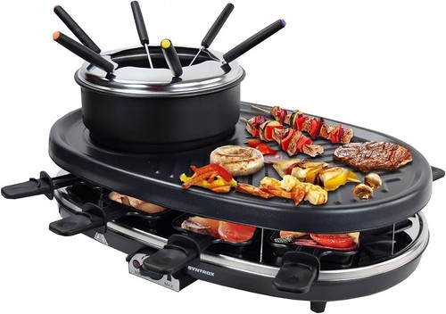 Raclette with hot stone - with,