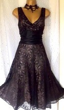 MONSOON  Black Oriane Dress 22