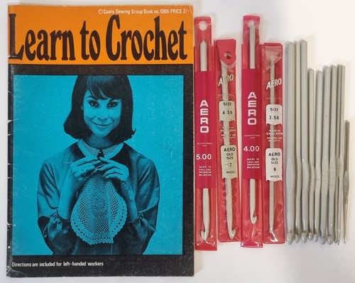 Vintage metal crochet hooks - vintage,