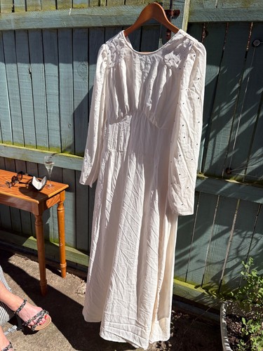 Vintage long romantic cream - romantic,