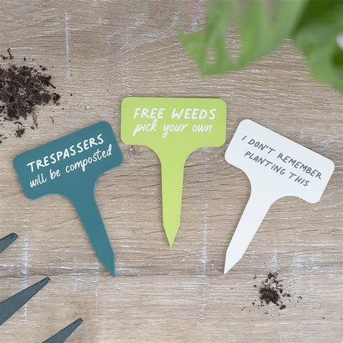 Funny garden plant markers - plant,