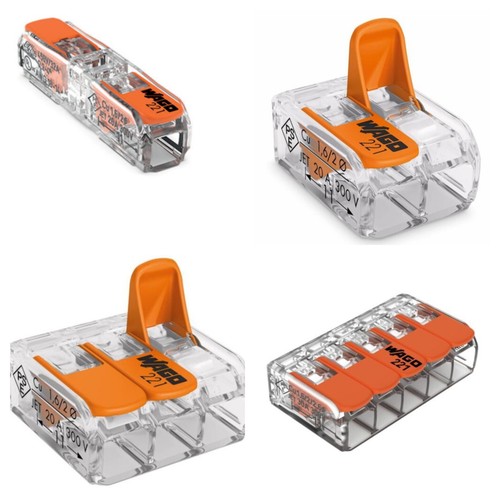 Wago 221 series connectors - series, 1