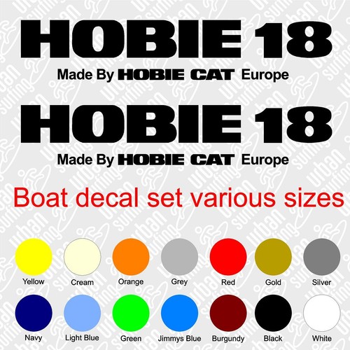 Hobie sailing boat stickers - hobie,