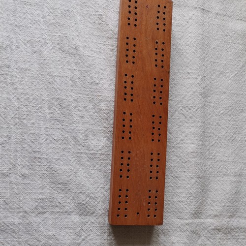 Vintage cribbage board solid - cribbage,