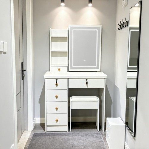 White dressing table - dressing, led