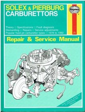 PIERBURG 1B1/3 2B5-7 2BE 2E2/3 SOLEX BIS/A PBISA PDSA PIC-7 CARB REPAIR MANUAL
