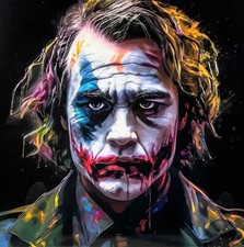 Liquid Art Picture Portrait of