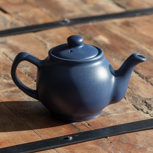 Small matt navy blue teapot - matt,