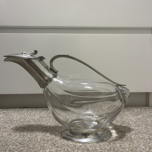 Silver plated crystal glass - plated,