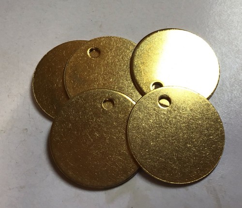 Solid brass discs blanks - solid,