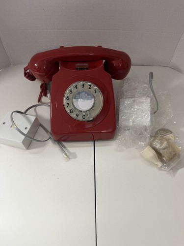 Vintage red rotary - rotary, dial