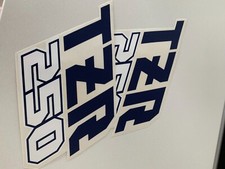 YAMAHA 250 TZR DECAL BLUE