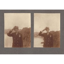 Lady Dressed in Naval Officers