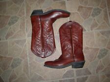 Palomino Mens 13' Western Leather Almond Toe Mid-Calf Western, Brown, Size 8,5 