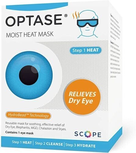 Optase moist heat eye mask - moist,