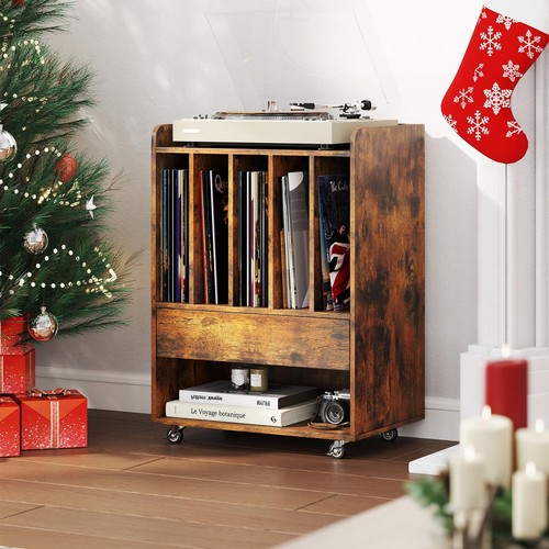 Rolling record player - record, stand