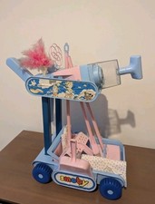 Vintage Casdon Kids Super Clean Trolley Cart Hoover Brush Apron Role Play Toy