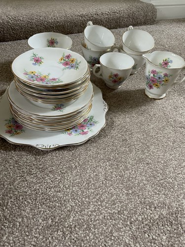 Gold edge vintage tea - gold,