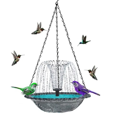 Solar bird bath - solar,