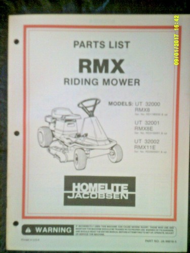 Homelite jacobsen rmx - jacobsen,