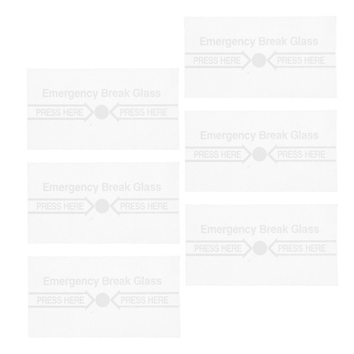 6pcs emergency break glass - ,