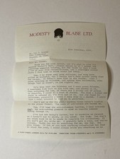 MODESTY BLAISE LETTERHEAD