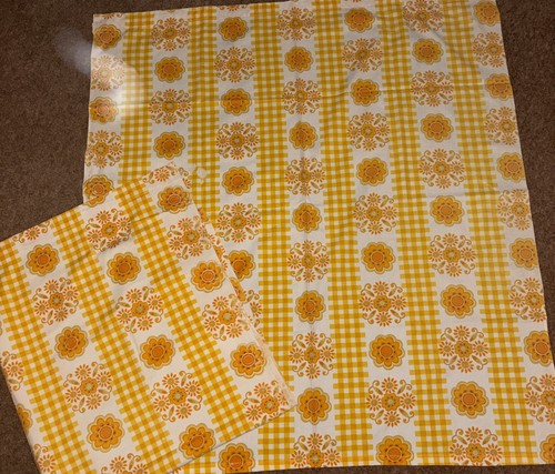 Vintage 1970s curtains floral - vintage,