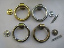 Solid forged brass RING DOOR KNOCKER country cottage front door knocker ROUND